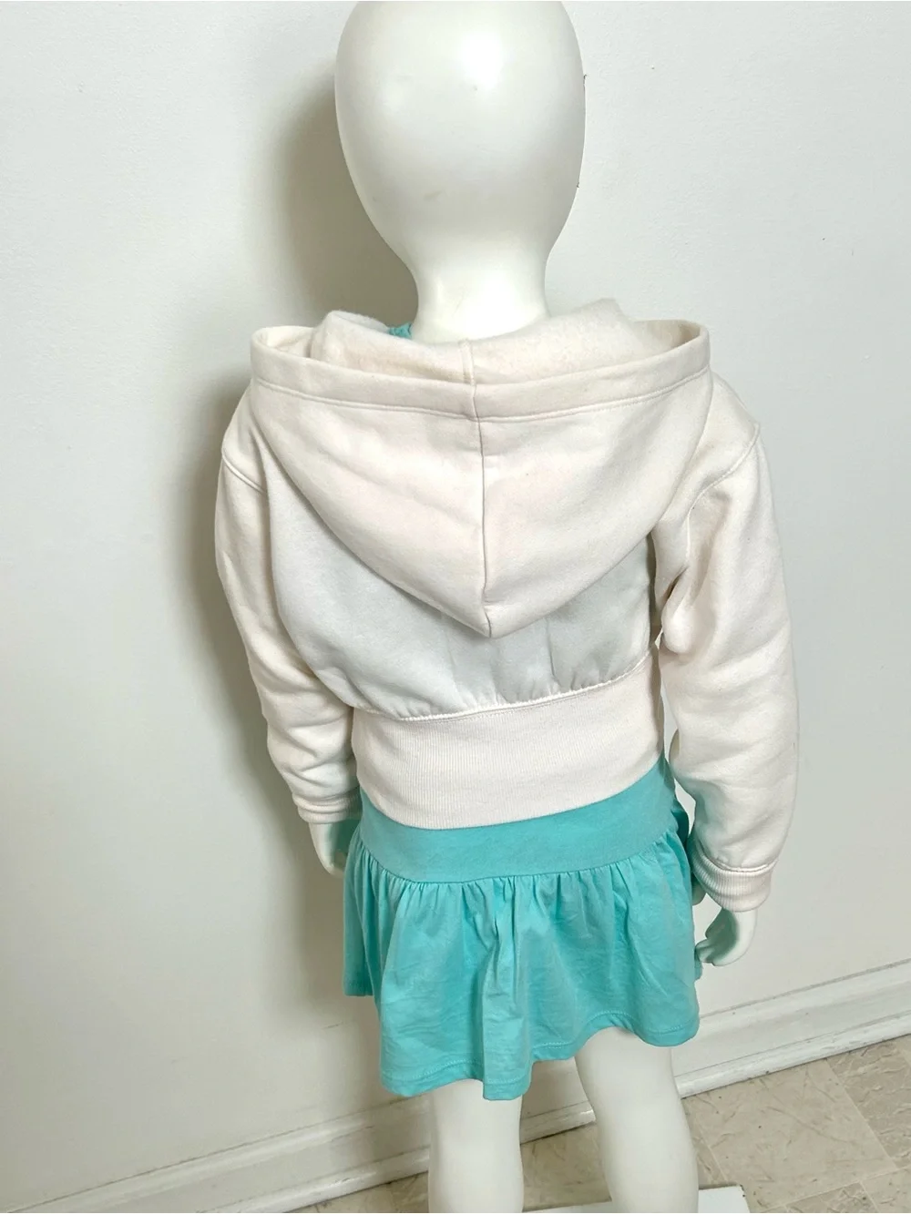 Girls Classic Cream Zip Hoodie - XS/4